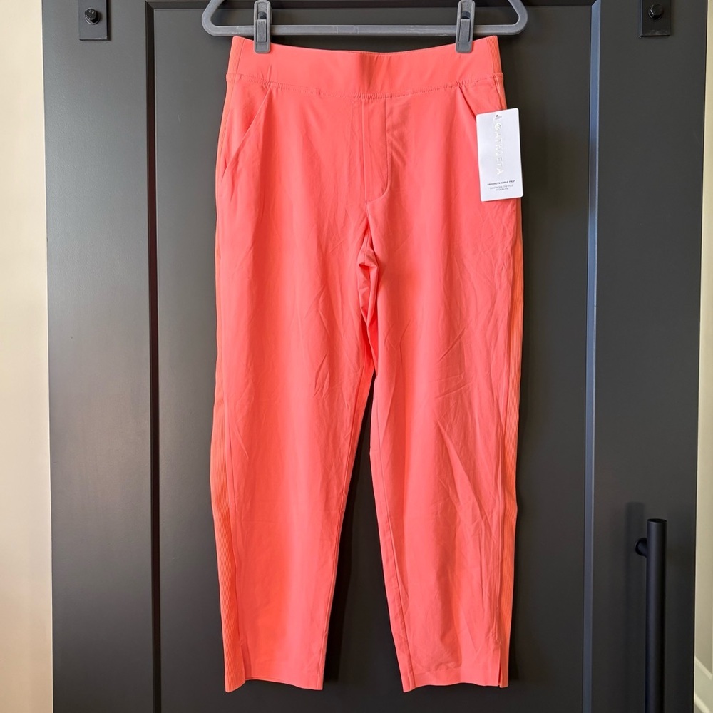 NWT Athleta Brooklyn Ankle Pant in Vibrant Coral